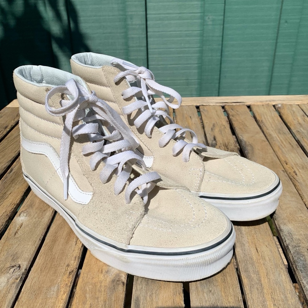 Vans Cream High Tops